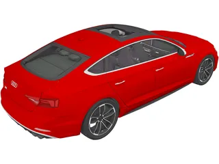 Audi S5 Sportback (2018) 3D Model