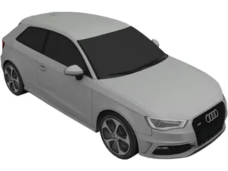 Audi A3 (2013) 3D Model