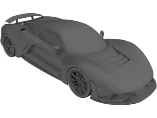 Hennessey Venom F5 (2020) 3D Model