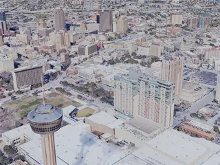 San Antonio City, TX, USA (2019) 3D Model