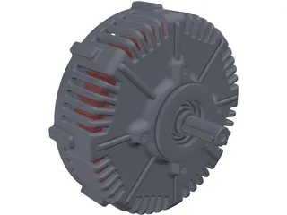PMG132 Electric Motor 3D Model