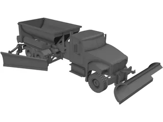 Snow Plow 3D Model