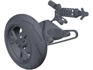 Ducati Rear Train 3D Model