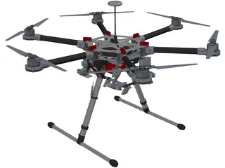 DJI Spreading Wings S900 3D Model