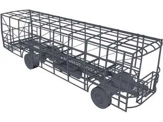 Bus Chassis 3D Model