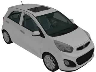 Kia Picanto (2012) 3D Model