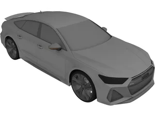 Audi RS7 (2020) 3D Model