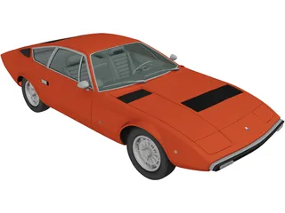 Maserati Khamsin AM120 (1977) 3D Model