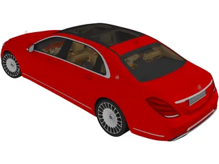 Mercedes-Benz S650 Sedan (2019) 3D Model