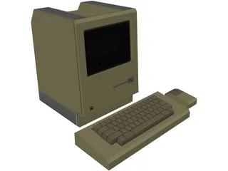 Apple Macintosh 128K 3D Model