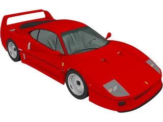 Ferrari F40 (1987) 3D Model