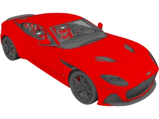 Aston Martion DBS Superleggera (2019) 3D Model