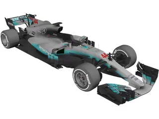 Mercedes-AMG F1 W08 EQ Power 3D Model