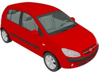 Hyundai Getz (2006) 3D Model