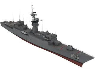 USS Knox 3D Model