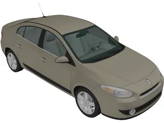 Renault Fluence (2010) 3D Model