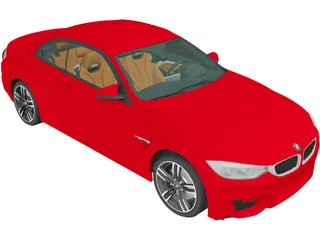 BMW M4 F83 Convertible (2014) 3D Model