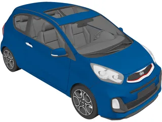 Kia Picanto Sport (2012) 3D Model