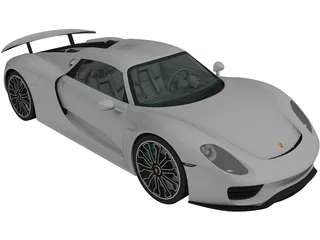 Porsche 918 Spyder (2015) 3D Model