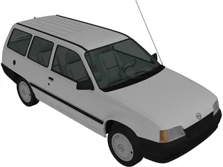 Opel Kadett Caravan (1991) 3D Model