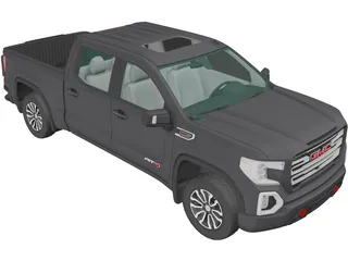 GMC Sierra 1500 Crew Cab (2019) 3D Model