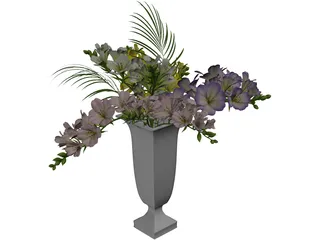 Freesia Flowers 3D Model