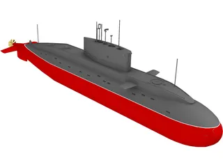 Project 636 Paltus (Kilo Class) 3D Model