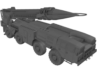 Scud Missile Launcher 3D Model