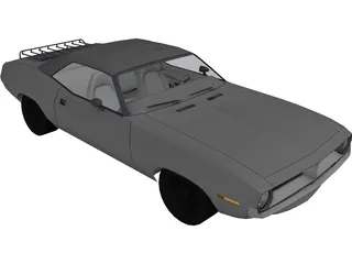 Plymouth Barracuda Cabrio (1970) 3D Model