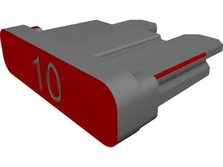 Fuse 10A Maxi 3D Model