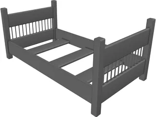 Bed Frame 3D Model