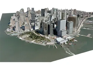 New York City Lower Manhattan 3D Model