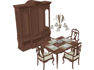 Dining Set 3D Model