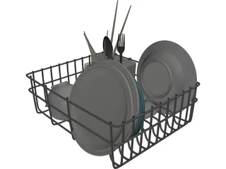 Dish Set 3D Model