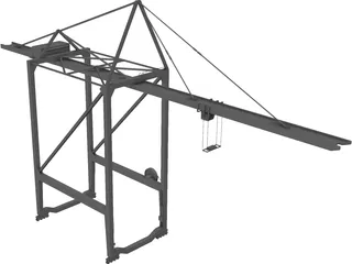 Gantry Crane 3D Model