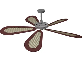 Ceiling Fan Fancy 3D Model