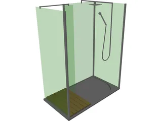 Shower Enclosure 3D Model