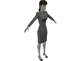 Secretary 3D Model