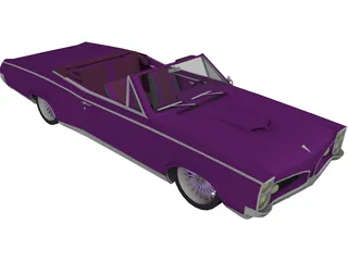 Pontiac GTO Convertible (1967) 3D Model
