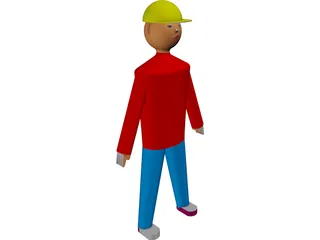 Working Man 3D Model