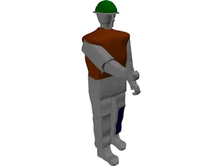 Working Man 3D Model