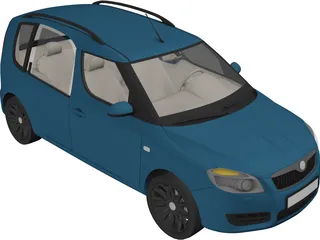 Skoda Roomster 3D Model