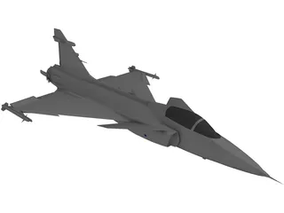 Saab JAS-39C Gripen 3D Model