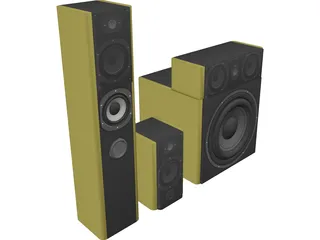 Speakers 3D Model