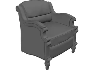 Colonial Chair 3D Model