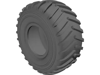 Green Area Tyre 33 inch 3D Model