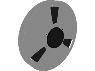 Ampex Tape Reel 3D Model