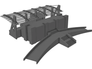 Stadium Canopy 3D Model