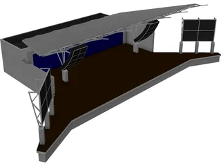 Stage Canopy 3D Model