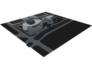 Office Future Concept 3D Model
